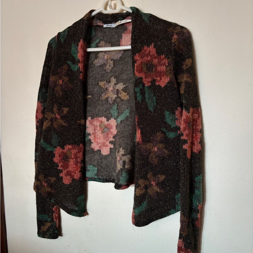 Floral Knit Women's Sweater - Multicolor